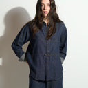 Womens Celeste Oversized Japanese Denim Shirt WWTP0012FD Raw Indigo