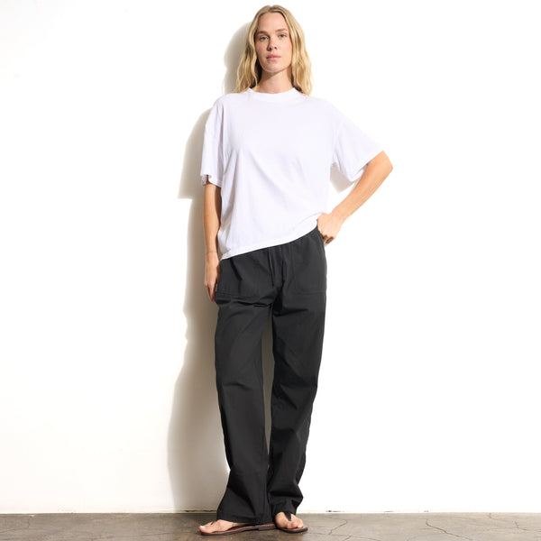 Womens Claire Oversized Crewneck Tee WKTP0022 White