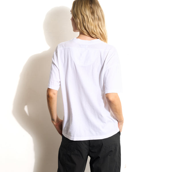 Womens Claire Oversized Crewneck Tee WKTP0022 White