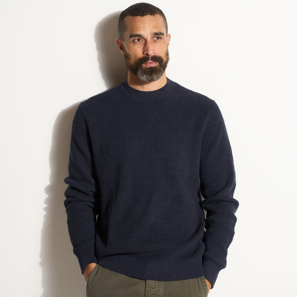 Colton Waffle Crewneck Sweater