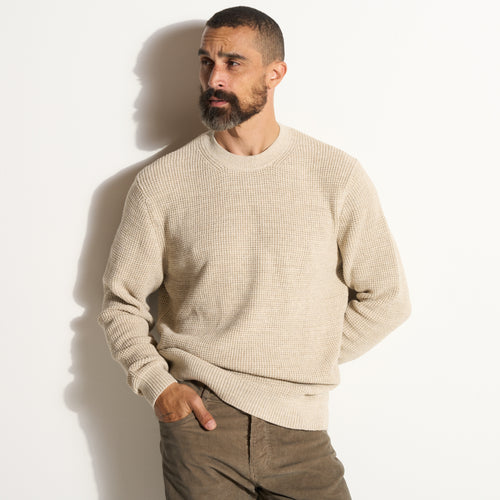 Colton Waffle Crewneck Sweater
