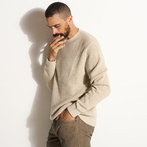 Colton Waffle Crewneck Sweater