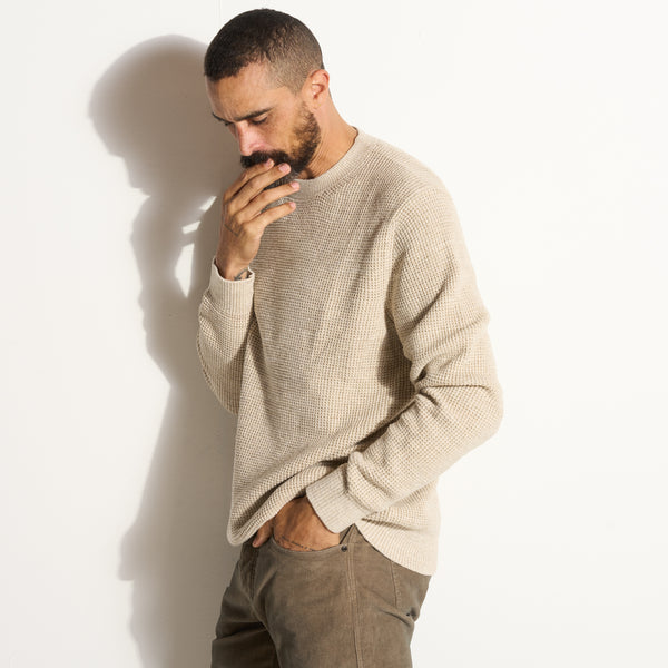 Colton Waffle Crewneck Sweater