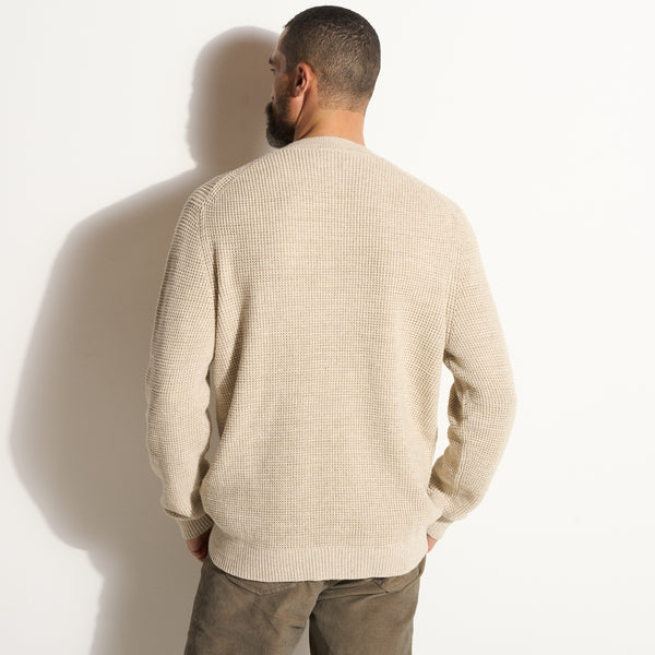 Colton Waffle Crewneck Sweater