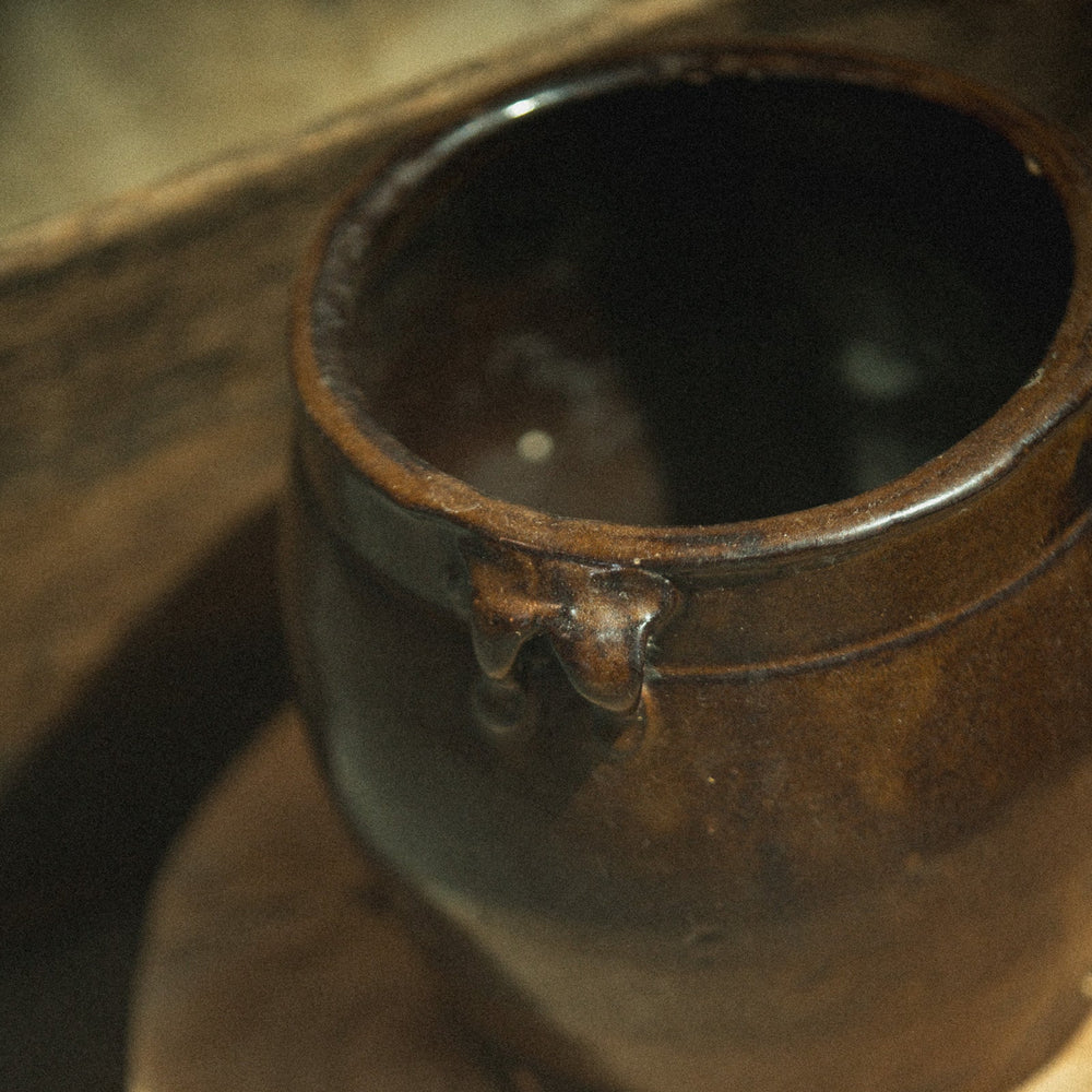 Brown Glazed Pot