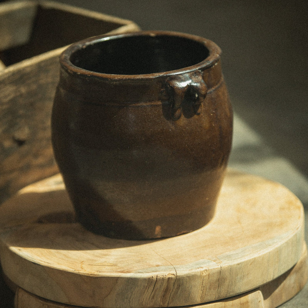 Brown Glazed Pot