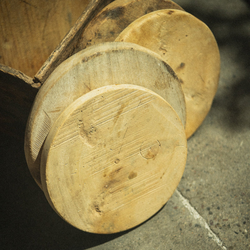 Wood Plate Flat Round Riser