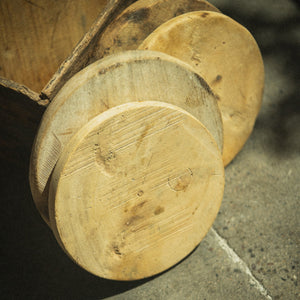 Wood Plate Flat Round Riser