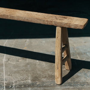Vintage Elm Skinny Bench