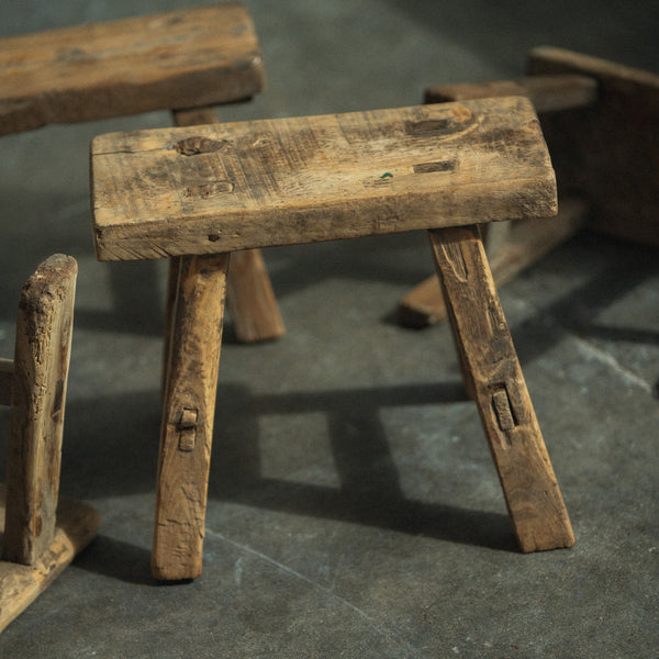 Home Vintage Elm Mini Stool
