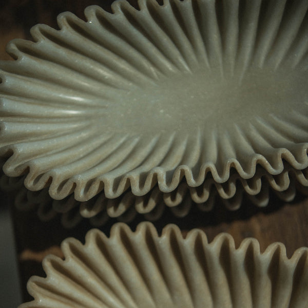Ruffle Marble Bowl
