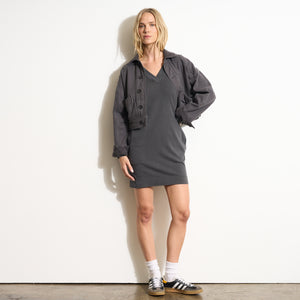 Womens Dawson Raglan Sleeve Heritage Dress WKDR0007 Faded Black