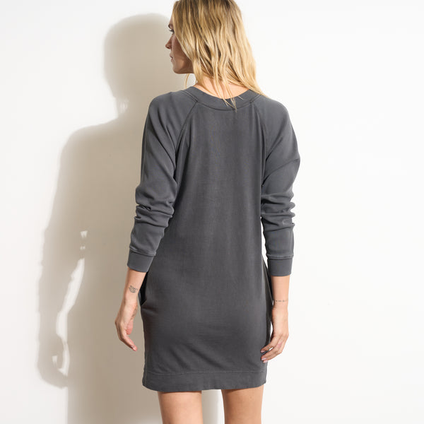 Womens Dawson Raglan Sleeve Heritage Dress WKDR0007 Faded Black