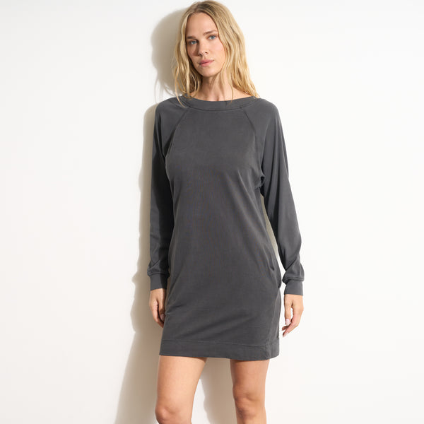 Womens Dawson Raglan Sleeve Heritage Dress WKDR0007 Faded Black