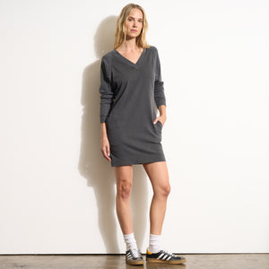 Womens Dawson Raglan Sleeve Heritage Dress WKDR0007 Faded Black