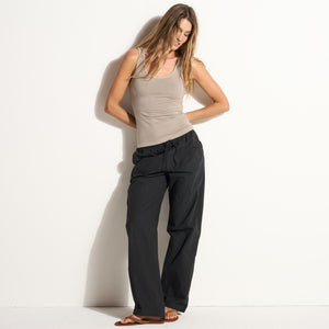 Womens Delphine Scoop Neck Tank WKTP0015 Stone