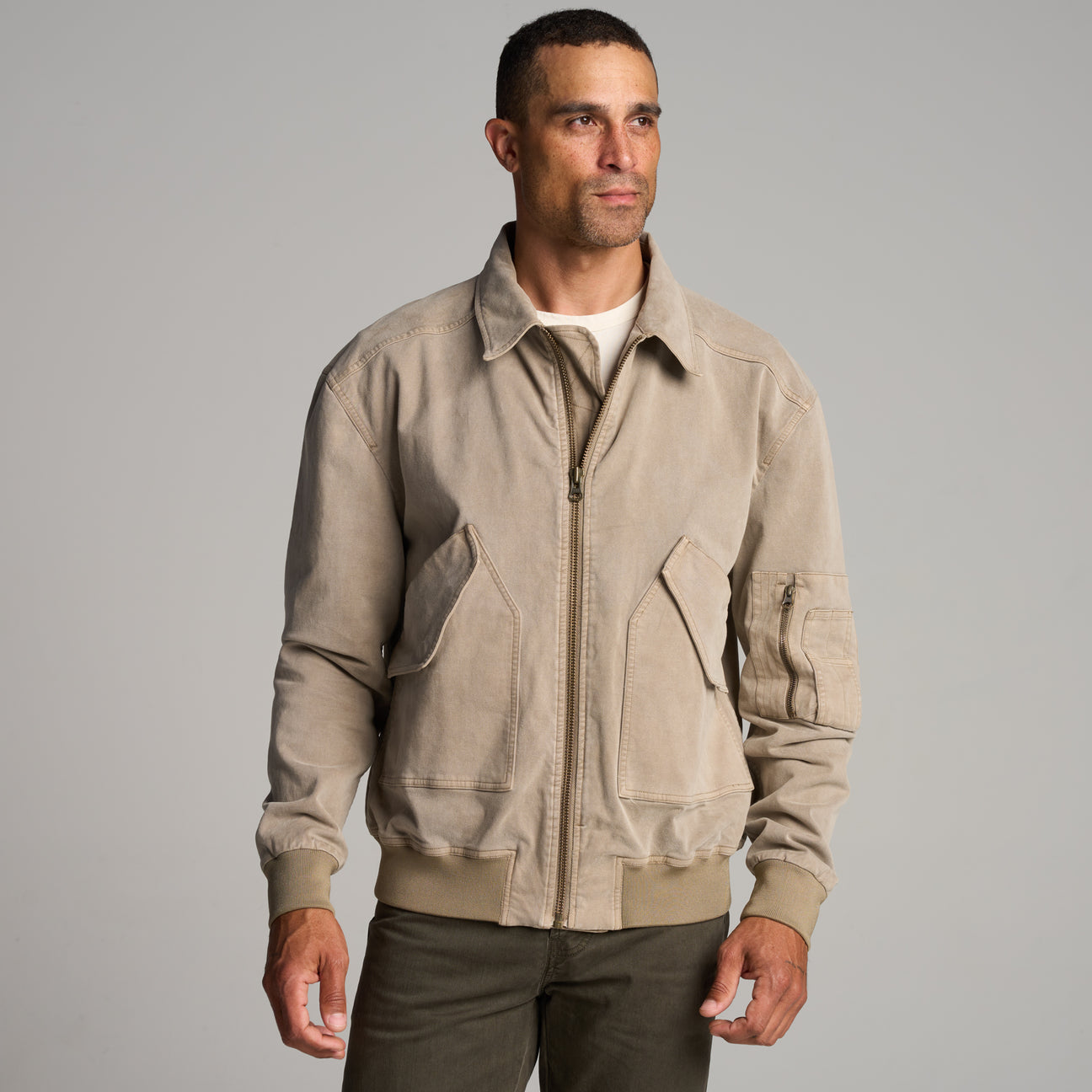 Dillon Mid-Century Twill Bomber Jacket – Rowan
