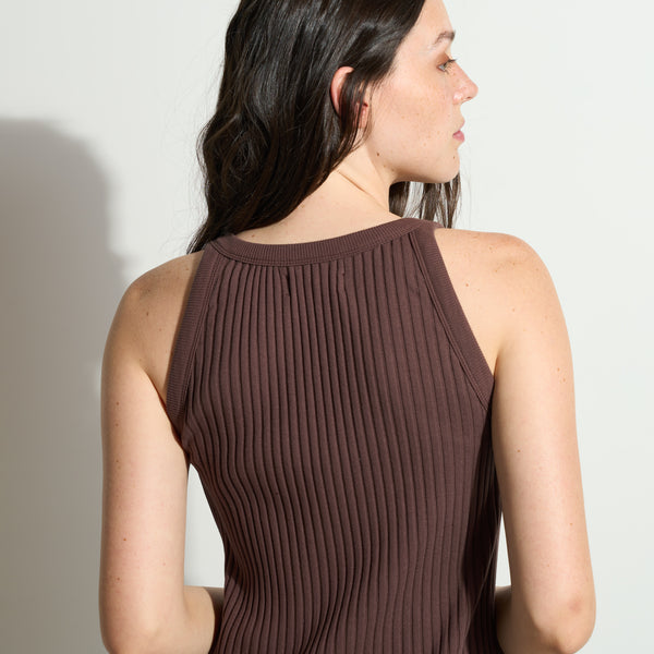 Womens Duluth V Neck Rib Tank Dress WKDR0009 Mountain Ridge