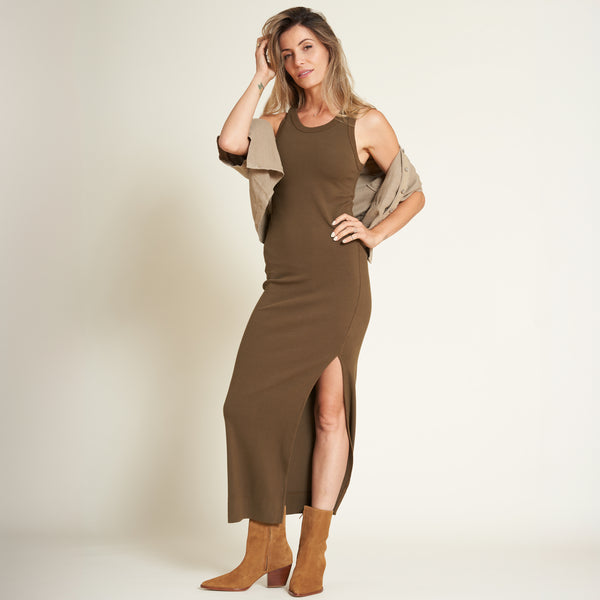 Womens Dylan Knit Maxi Dress WKDR0001 Willow Green XL