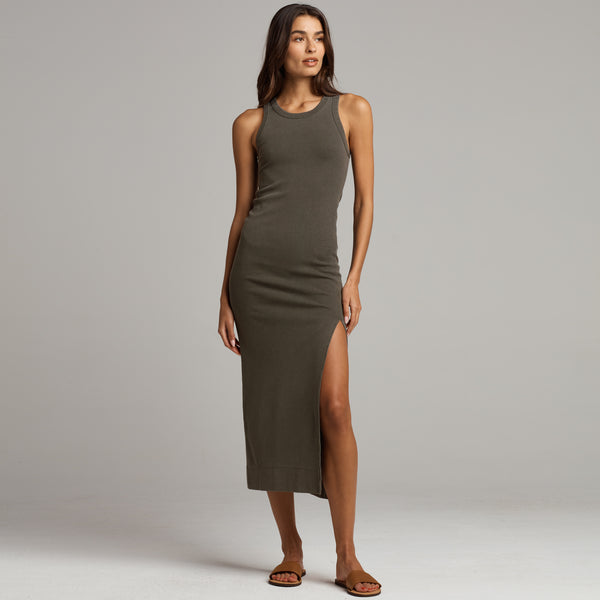Womens Dylan Knit Maxi Dress WKDR0001 Olive