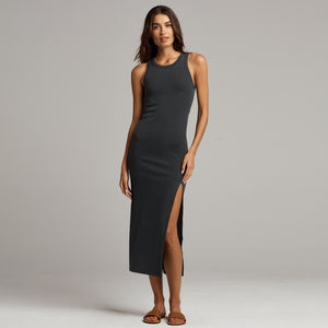 Womens Dylan Knit Maxi Dress WKDR0001 Faded Black