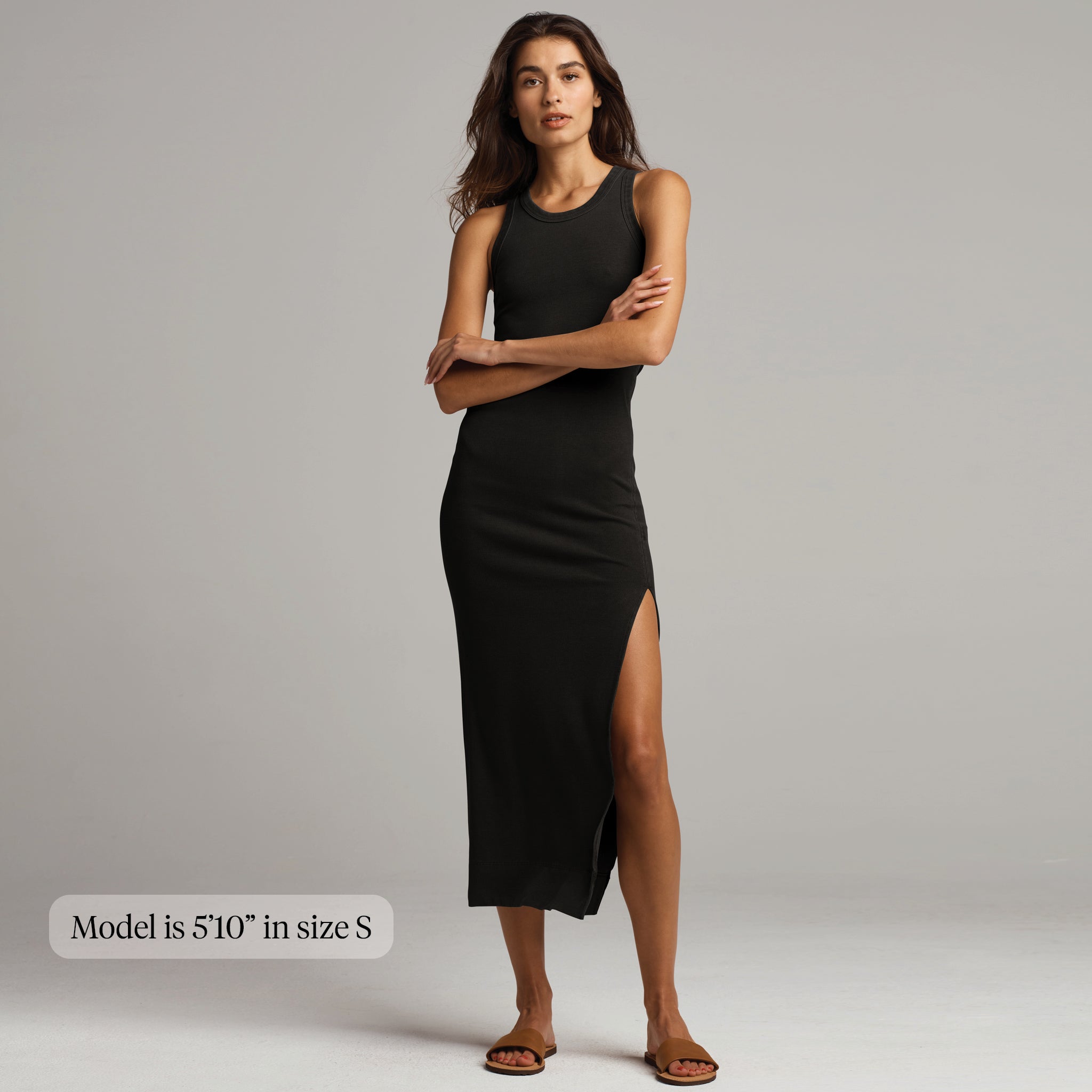 vince camuto knit dress VINCE CAMUTO Black and White Striped Sleeveless Knit DressW – The Untitled  Boutique main image 0