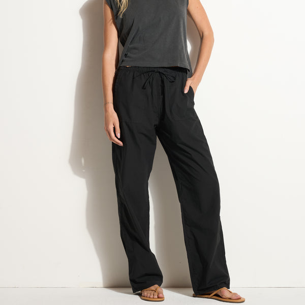 Womens Eleanor Mid-Rise Poplin Pant WWPT0012 Black