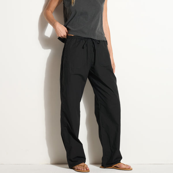 Womens Eleanor Mid-Rise Poplin Pant WWPT0012 Black