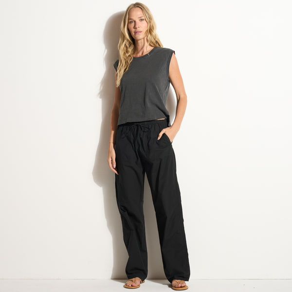 Womens Eleanor Mid-Rise Poplin Pant WWPT0012 Black