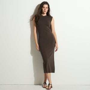 Womens Ellis Contour Tank Dress WKDR0004 Hickory