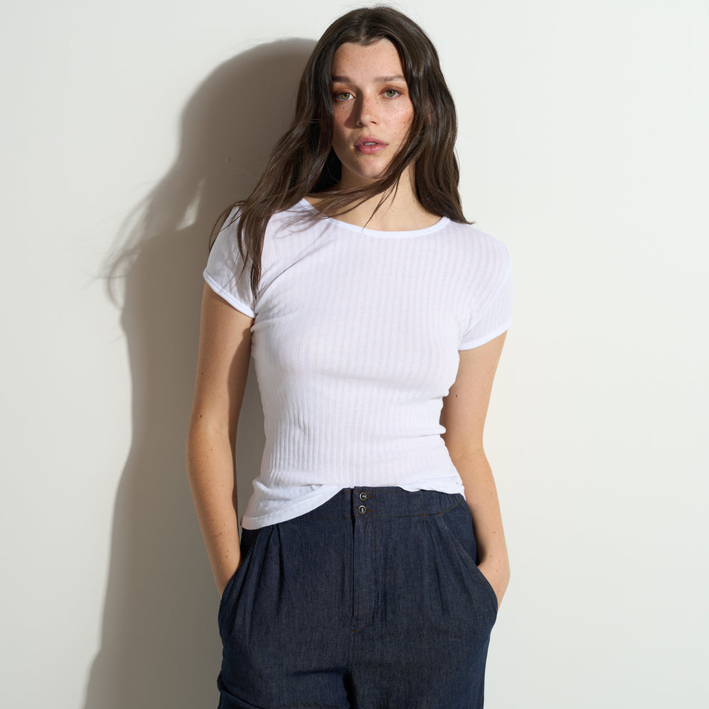 Elodie Slim Rib Tee