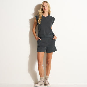 Womens Charlotte Cotton Terry Short WKLB0002 Blue Dusk
