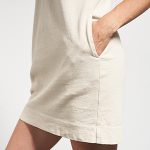 Womens Estelle Cap-Sleeve Raglan Heritage Dress WKDR0003 Bone
