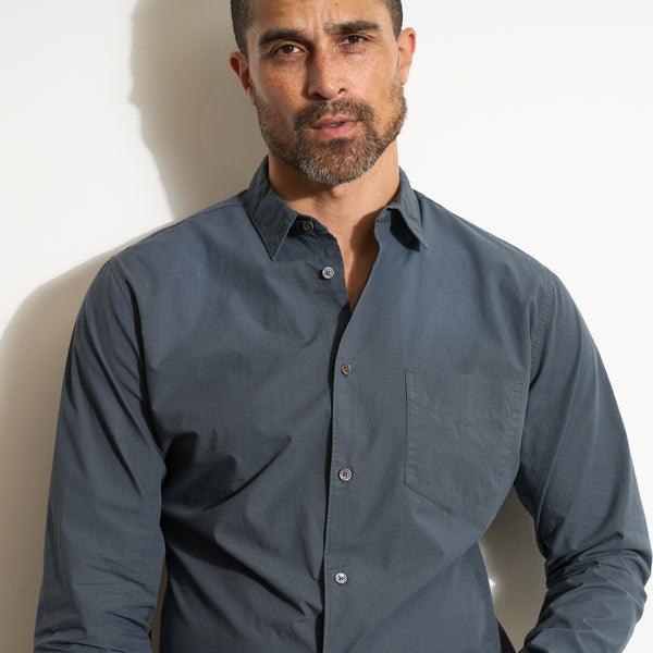 Mens Everett Poplin Shirt MWTP0001 Seaport