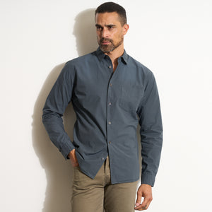 Mens Everett Poplin Shirt MWTP0001 Seaport