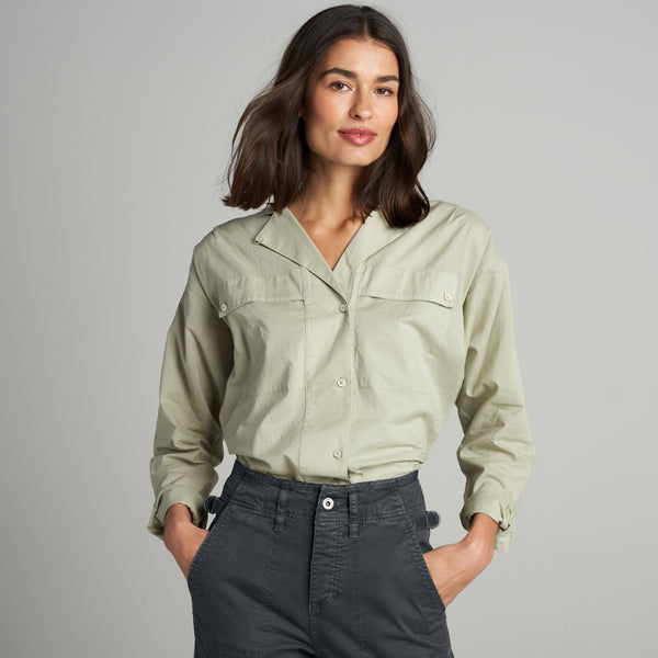 Womens Fay Utility Camp Shirt WWTP0011 Desert Sage