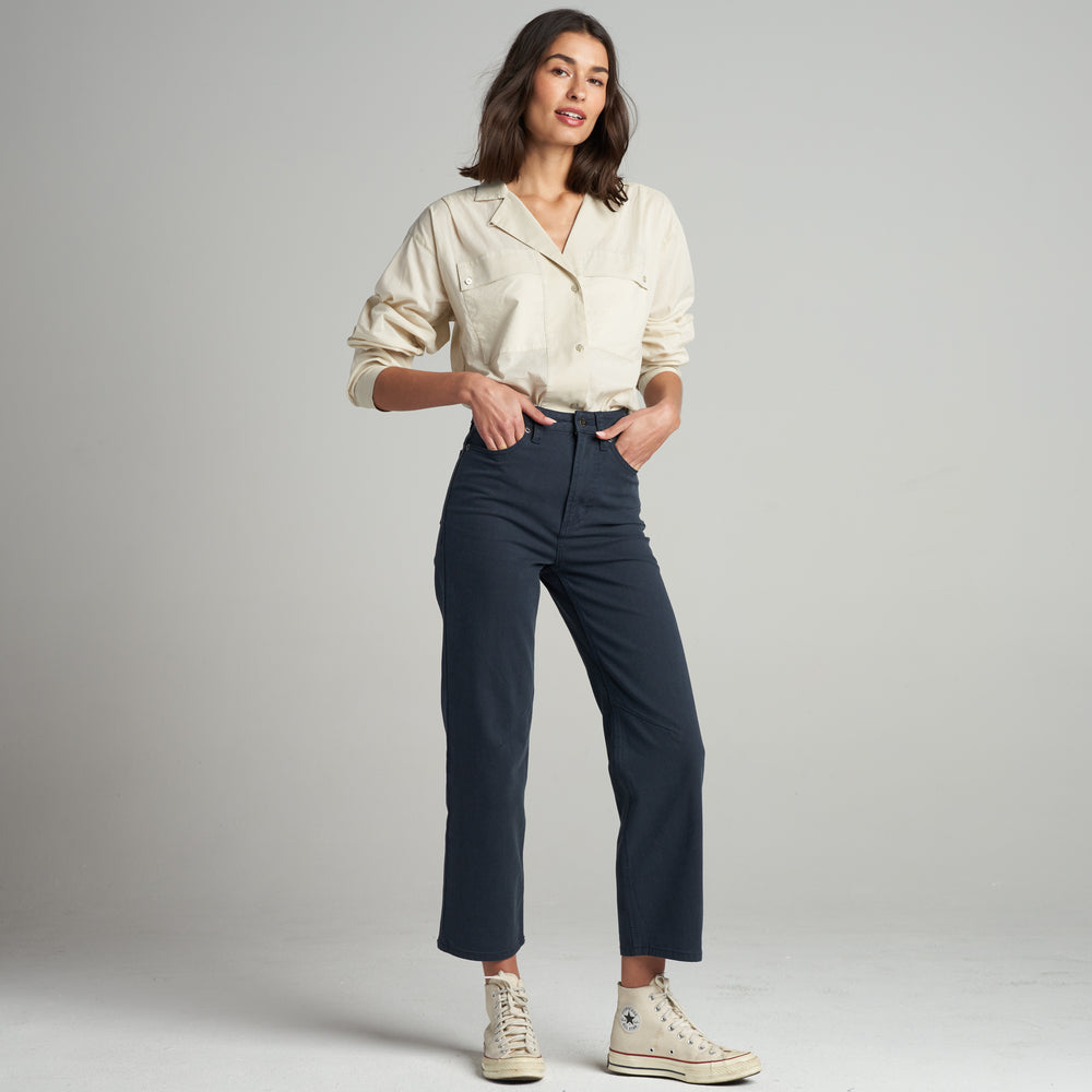 Womens Fay Utility Camp Shirt WWTP0011 Bone