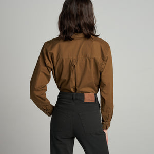 Womens Fay Utility Camp Shirt WWTP0011 Uniform Green