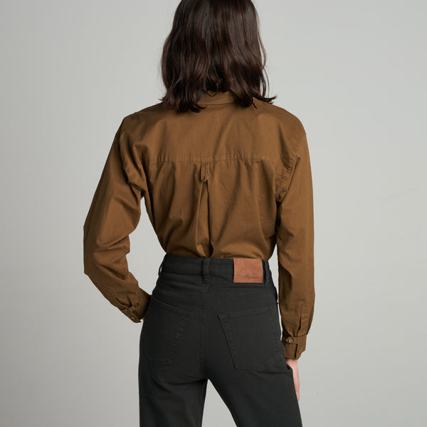 Womens Fay Utility Camp Shirt WWTP0011 Uniform Green