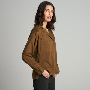 Womens Fay Utility Camp Shirt WWTP0011 Uniform Green
