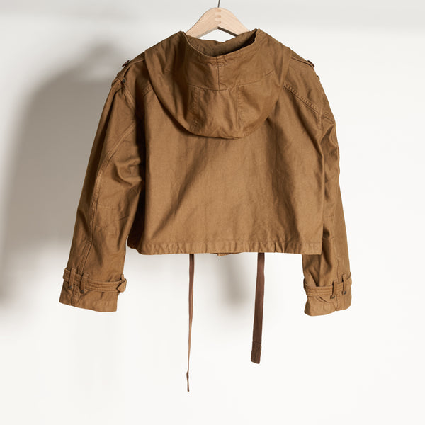 Womens Finnian Hooded Utility Jacket WWOW0004 Olive Wood