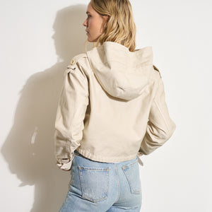 Womens Finnian Hooded Utility Jacket WWOW0004 Bone