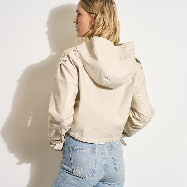 Womens Finnian Hooded Utility Jacket WWOW0004 Bone