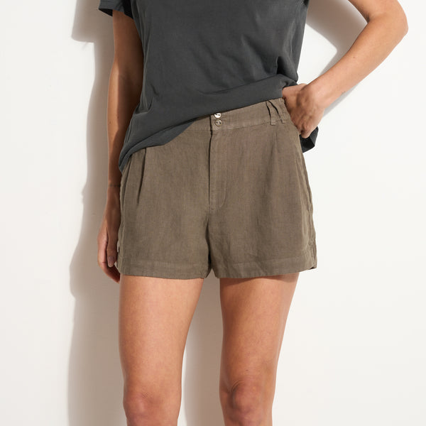 Womens Grayson Linen Short WWSR0003 Sparrow