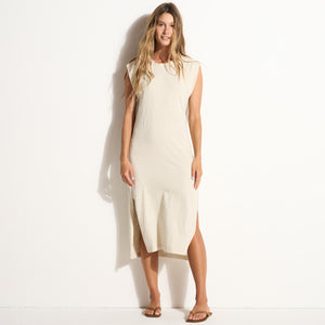 Womens Georgia Slub Muscle Tank Dress WKDR0005 Bone