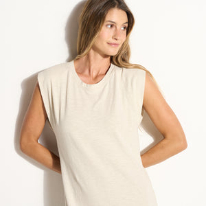 Womens Georgia Slub Muscle Tank Dress WKDR0005 Bone