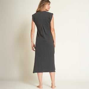 Womens Georgia Slub Muscle Tank Dress WKDR0005 Faded Black