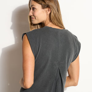 Womens Georgia Slub Muscle Tank Dress WKDR0005 Faded Black