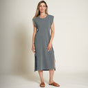 Womens Georgia Slub Muscle Tank Dress WKDR0005 Flint Gray