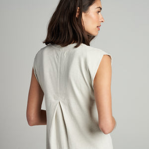 Womens Georgia Slub Muscle Tank Dress WKDR0005 Bone